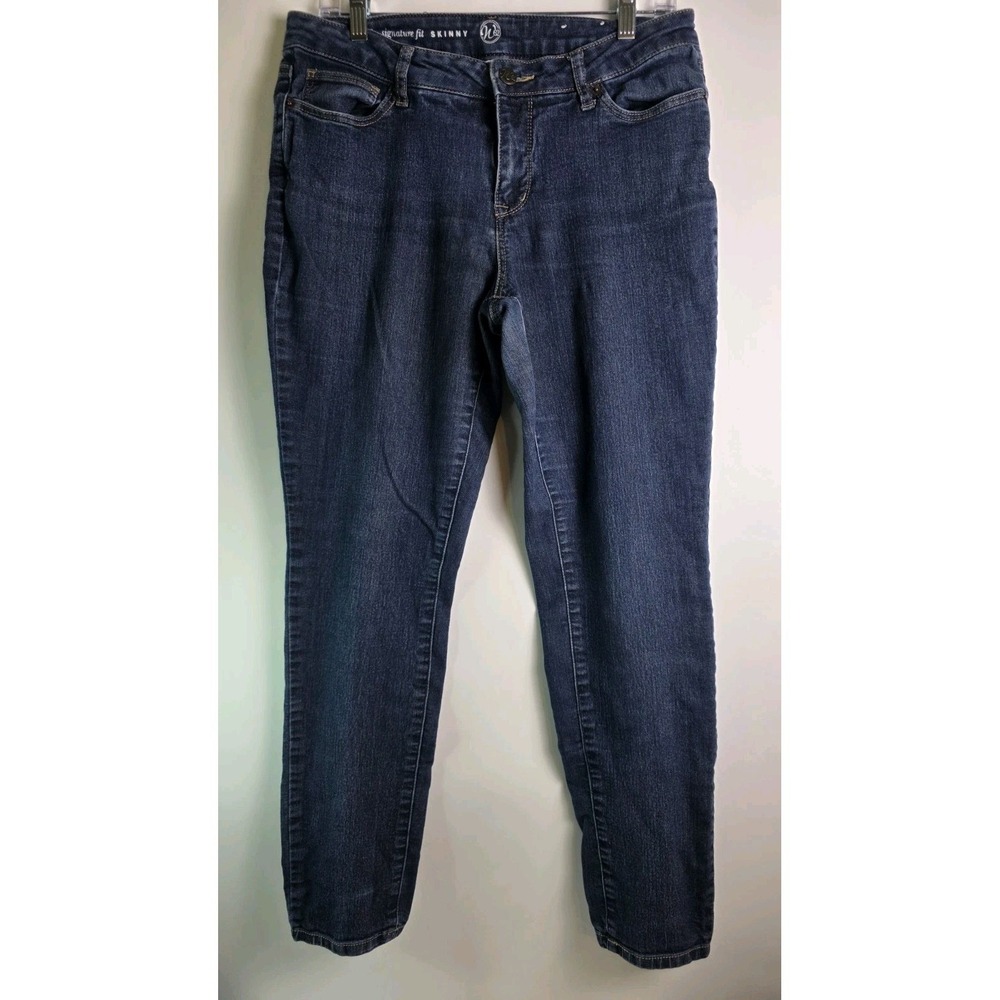 N62 Jeans Women 8 Blue Signature Fit Skinny Dark Wash Stretch Denim